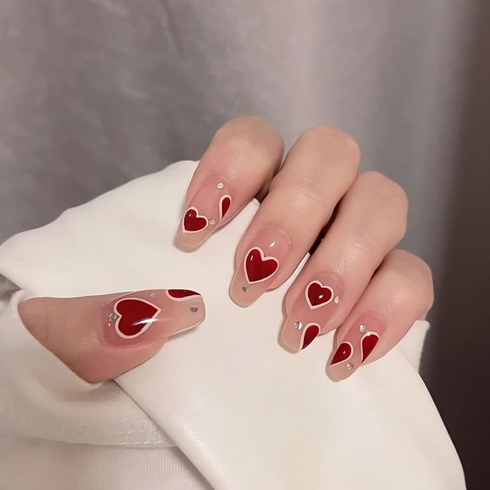 30 Heart Nail Designs To Make Your Fingers Pretty All Year Long