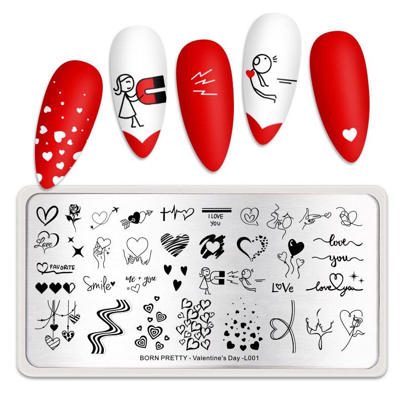 Valentines day stamping plate