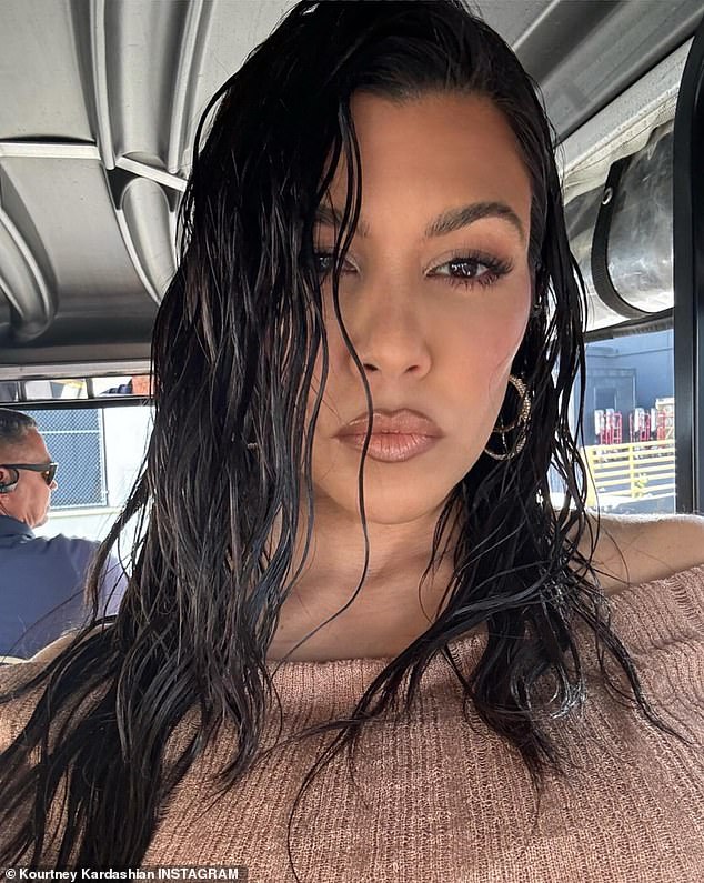 'That¿s life,' she captioned the post, which featured her soaking in quality time with her family, rocking a pair of black Christian Louboutin heels and posing for a glamorous selfie