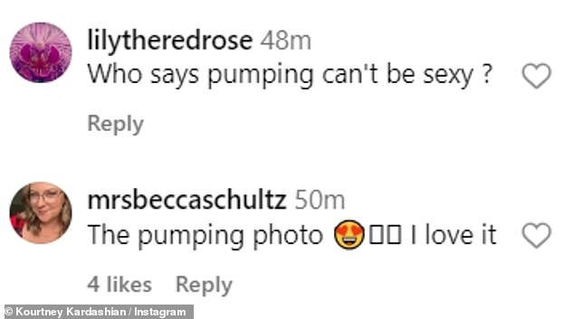 A third asked: 'Who says pumping can't be sexy?'