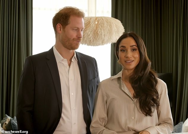 Meghan Markle (pictured with Harry this month) has unveiled her new lifestyle and cookery brand, American Riviera Orchard