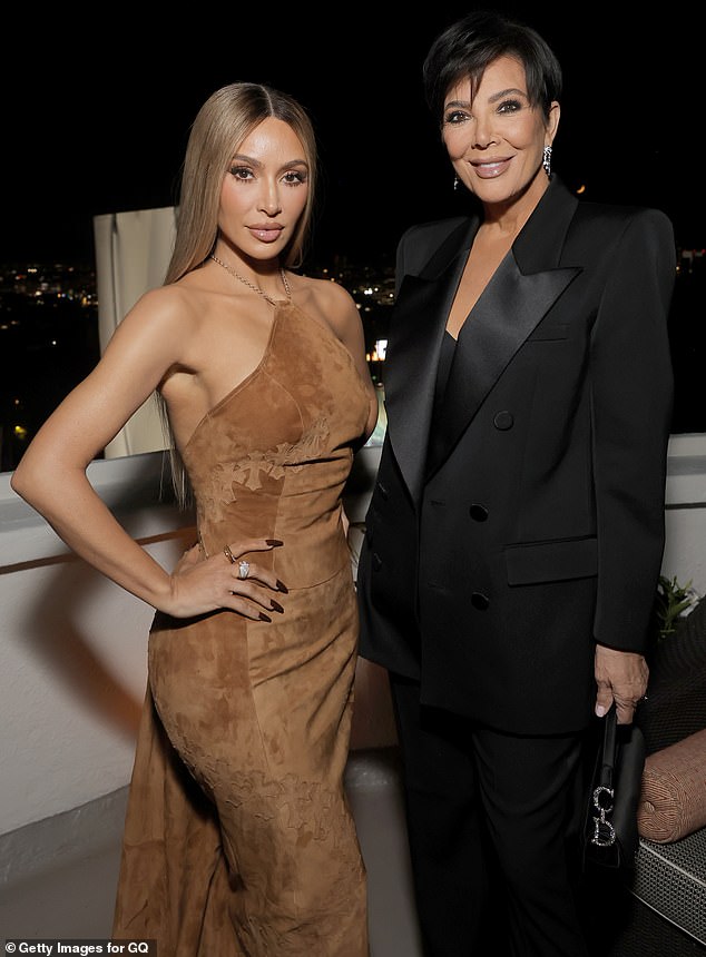 Kris Jenner and daughter Kim Kardashian, who last week poked fun at the Princess of Wales in a series of posts on Instagram