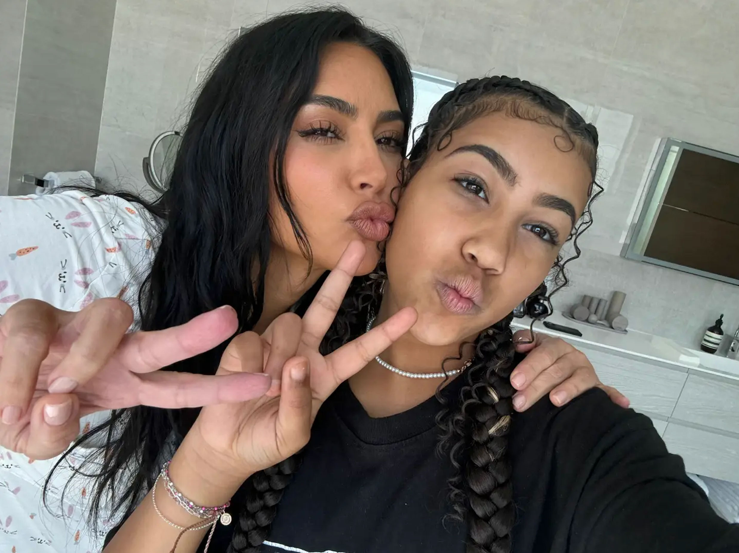 North West shared some new photos of her mom, Kim Kardashian