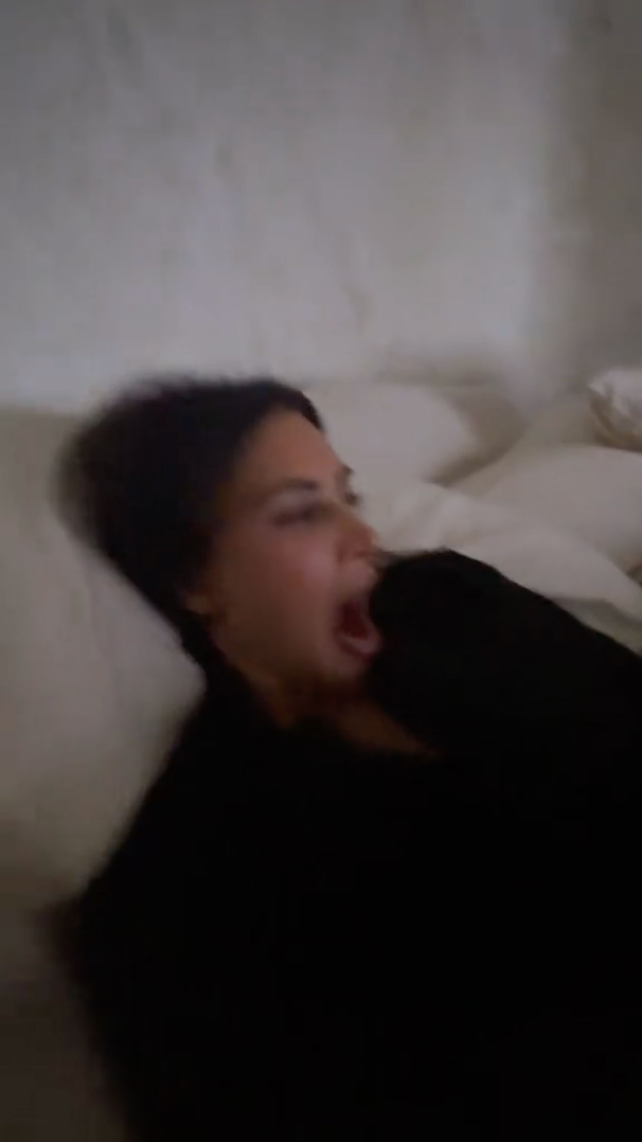 North shared another video of her mom in bed