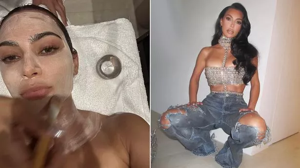 Kim Kardashian has given fans a glimpse into her beauty secrets in one of her recent snaps