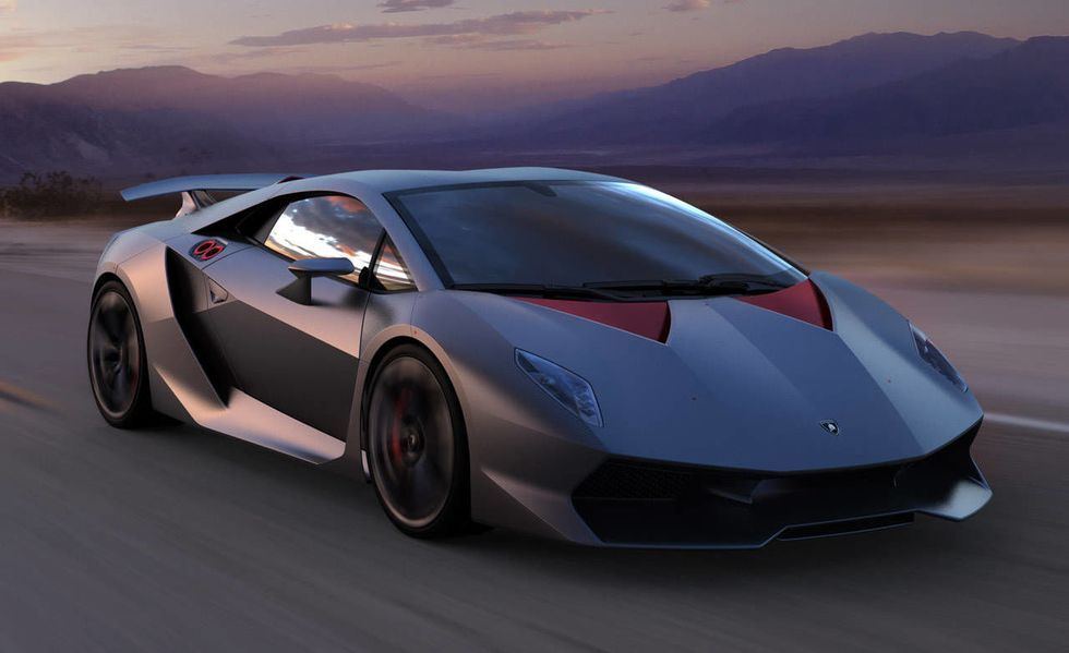 Lamborghini Sesto Elemento on track