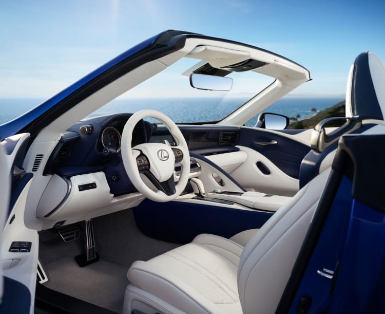 interior of 2021 LC 500 Convertible Inspiration Series