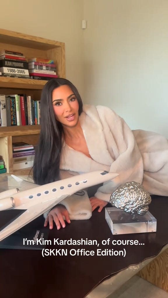 Kim Kardashian's office has a tanning bed, a 3D model of her brain, and a  mannequin with her exact body measurements