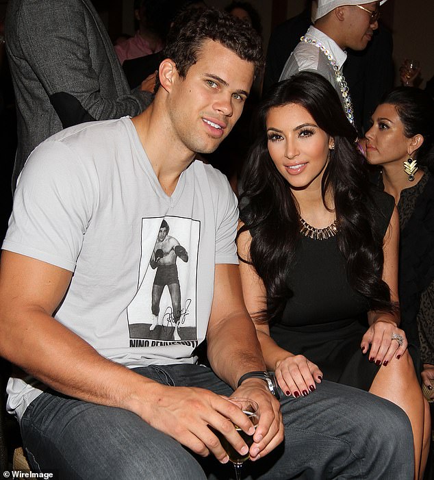 Kim and Kris started dating in October 201 and got engaged seven months later. They married in August 2011 but Kim filed for divorce 72 days later; pictured September 2011