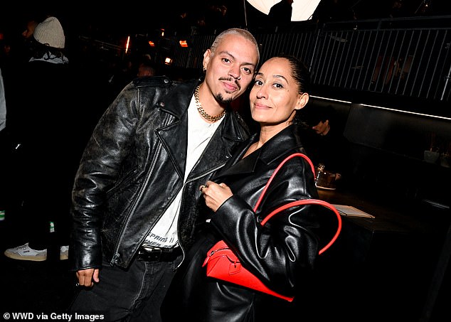 Tracee's younger half-brother Evan Ross, 35, was also in attendance The siblings — whose mother is music legend Diana Ross — posed up together inside the event