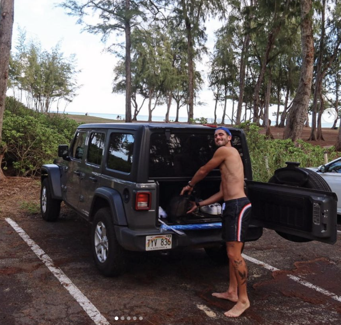 While on holiday, Campana packs a £60k Jeep Wrangler