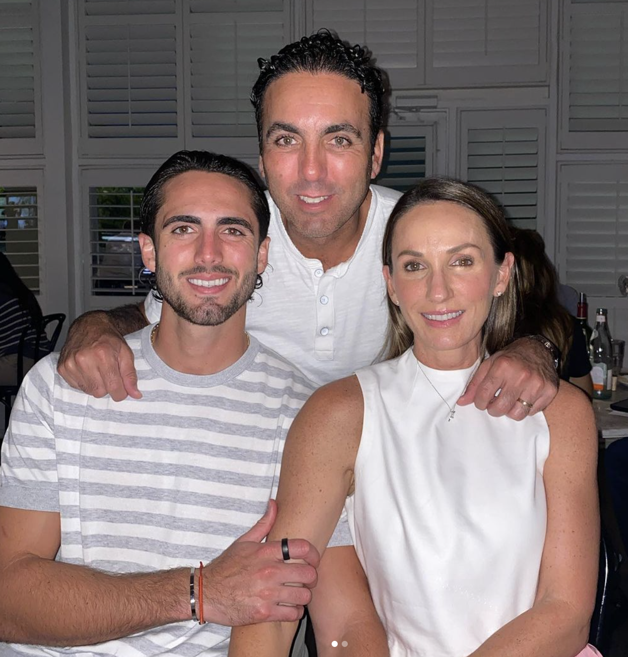 Leonardo Campana shares a family snap with dad Pablo and mum Isabel