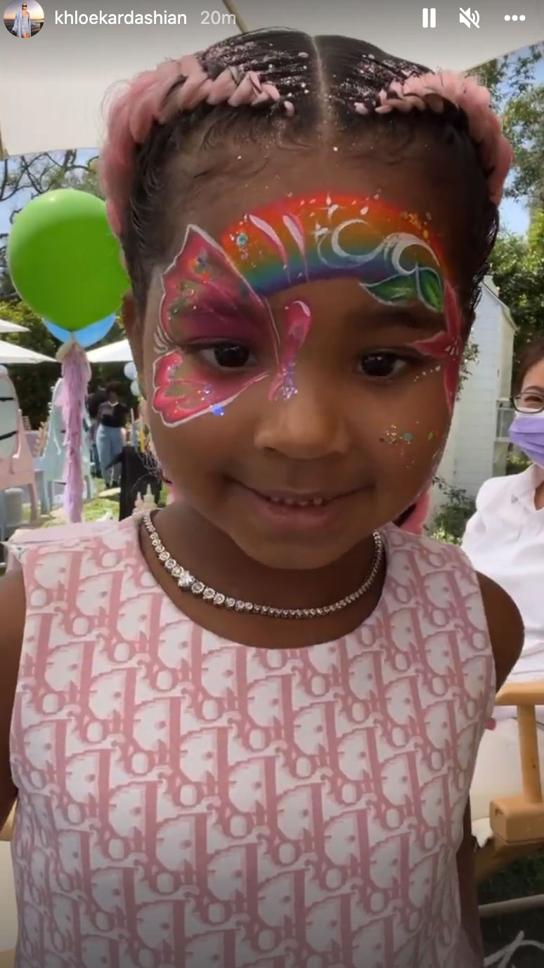 True Thompson’s cat-themed fourth birthday party was filled with Kardashian cousins