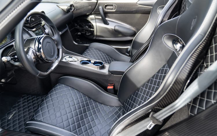 interior of Koenigsegg Regera