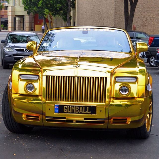 The Epitome of Luxury: The Gold Rolls-Royce