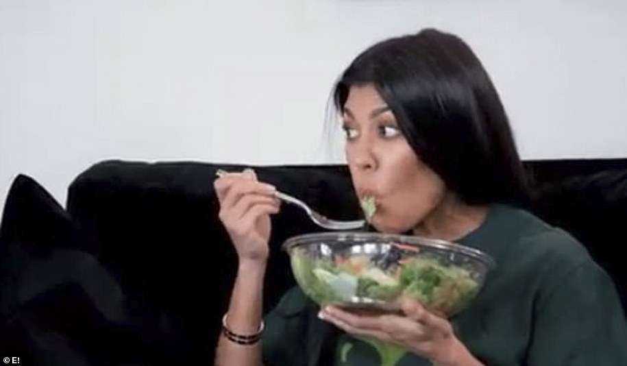 Clean eating: Although some fans accused Kourtney of achieving her toned physique through liposuction, she has insisted it is all down to diet. She follows a gluten free and dairy free diet, avoids sugar, specifically refined, and has prefers organic and non-GMO groceries