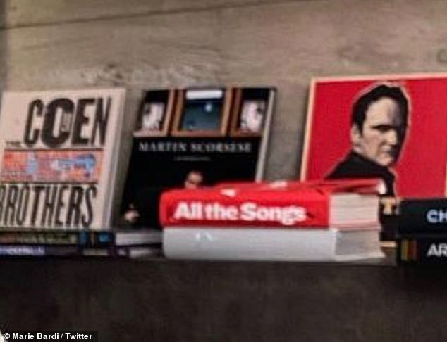 Cinephile: The shelf had books on Quentin Tarantino and Martin Scorsese, plus Adam Nayman's book on the directing duo of the Coen brothers, though it wasn't clear if it was snapped at Kylie's home or Kris' vacation house