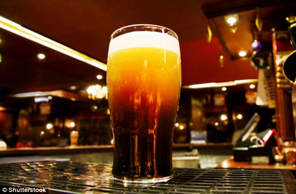 Recent research has revealed that stout bubbles 'fall' because of the drink's traditional glass shape - which typically curves downwards from the top