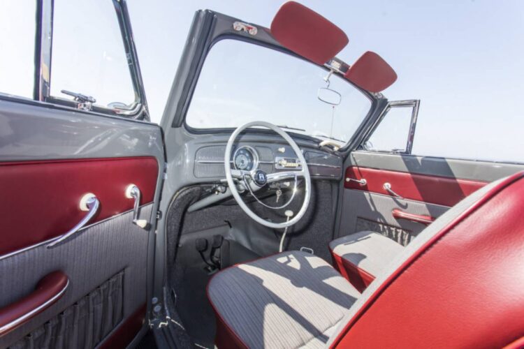 interior of Volkswagen Karmann Beetle Cabriolet