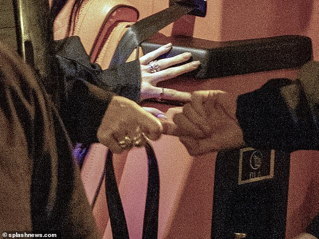 Romance: Kylie sparked engagement rumours with a dazzling ring on that finger