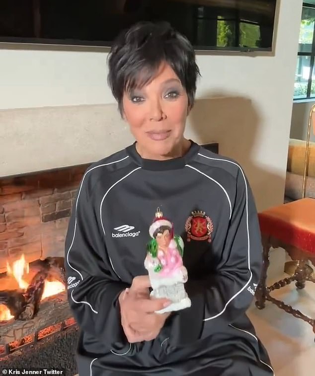 Kris Jenner has launched her own Christmas ornament to raise money for a breast cancer charity