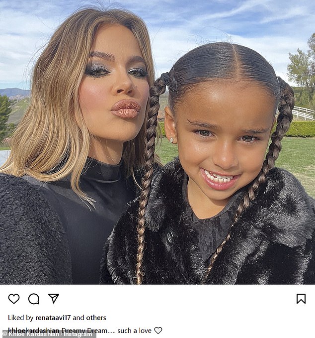 On an episode of The Kardashians last year, Khloe described herself as Dream's 'third parent' and confessed that she was not in touch with the little girl's mother Blac Chyna