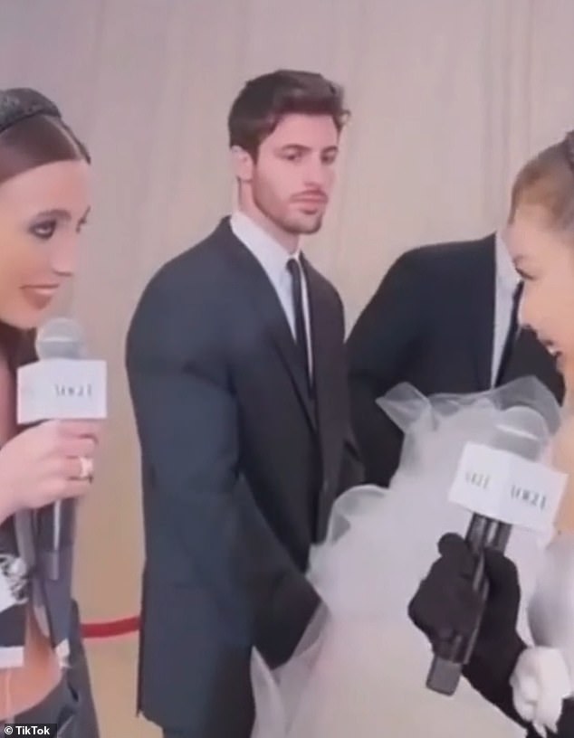 At last year's gala, an interview between Emma Chamberlain and Jennie Kim quickly went viral after the cameraperson grew distracted by Casnighi's drop-dead beauty