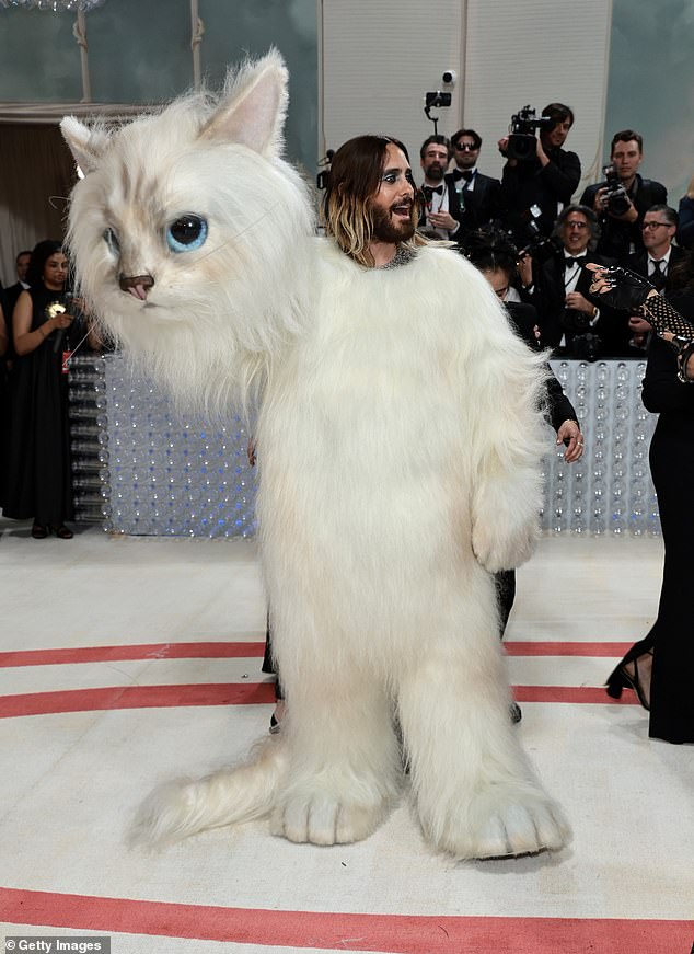 Jared Leto at The 2023 Met Gala Celebrating Karl Lagerfeld: A Line Of Beauty on May 1, 2023