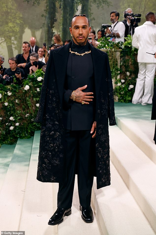 Hamilton jetted into the Big Apple a couple of days later for the 2024 Met Gala