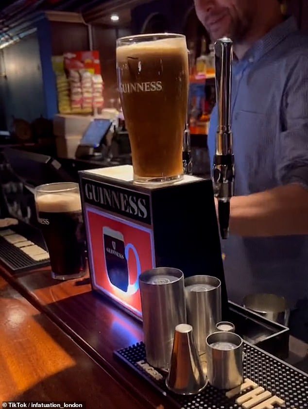 According to Guinness, a draught pint should be poured in 119.5 seconds in two stages - but whether this is effective or not is a common dispute among drinkers of the stout
