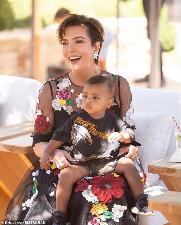 Momager Kris Jenner was the first to make a post on Instagram as she shared several cute throwback photos