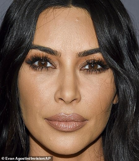 Kim is pictured in 2019