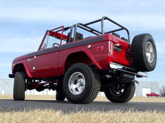 Burgundy 1977 Ford Bronco