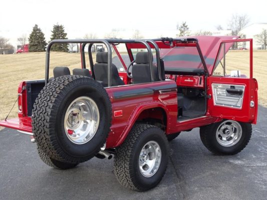 Burgundy 1977 Ford Bronco