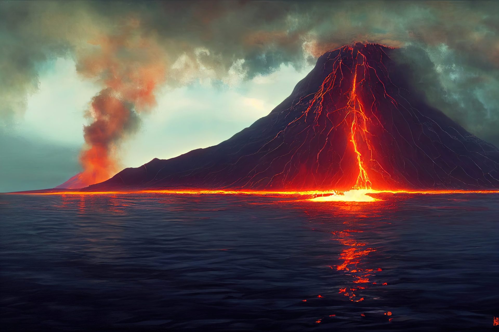 volcanic lightning