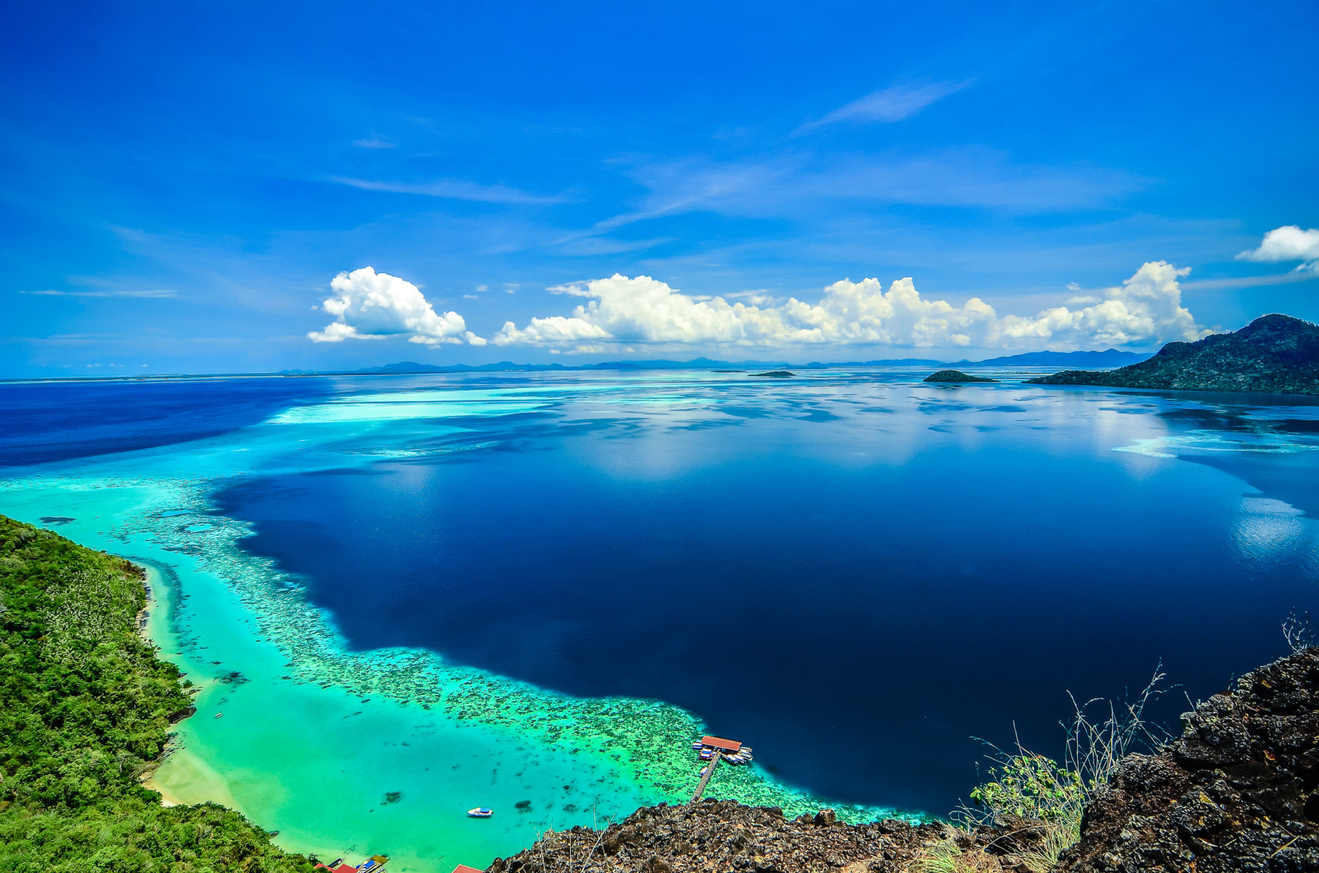 Beautiful hidden tropical beach