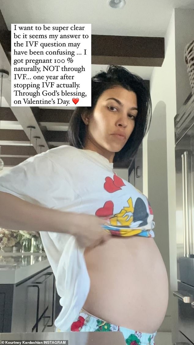 She explained that after she stopped the IVF process, it was a 'blessing' that she naturally conceived and got pregnant with Rocky