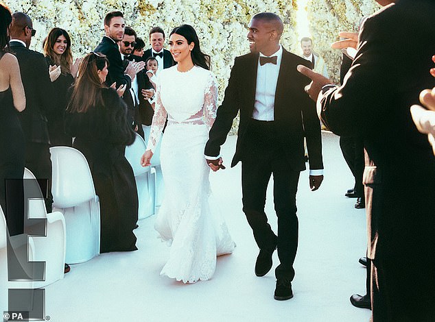 Kim married her now ex-husband Kanye in Florence, Italy in 2014