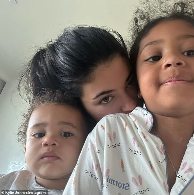 Despite having access to the best chefs and childcare that money can buy, the billionaire said her morning ritual is 'making breakfast for my kids' ¿ daughter Stormi, six, and son Aire, two