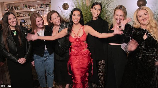 The mogul was celebrating her 43rd birthday with her closest, 'ride-or-die' friends, including a group she called the, 'lifers' (above) at Funke in Santa Monica on this week's episode of The Kardashians