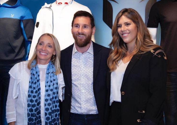 Messi's sister Maria (right) has recently launched her own bikini range