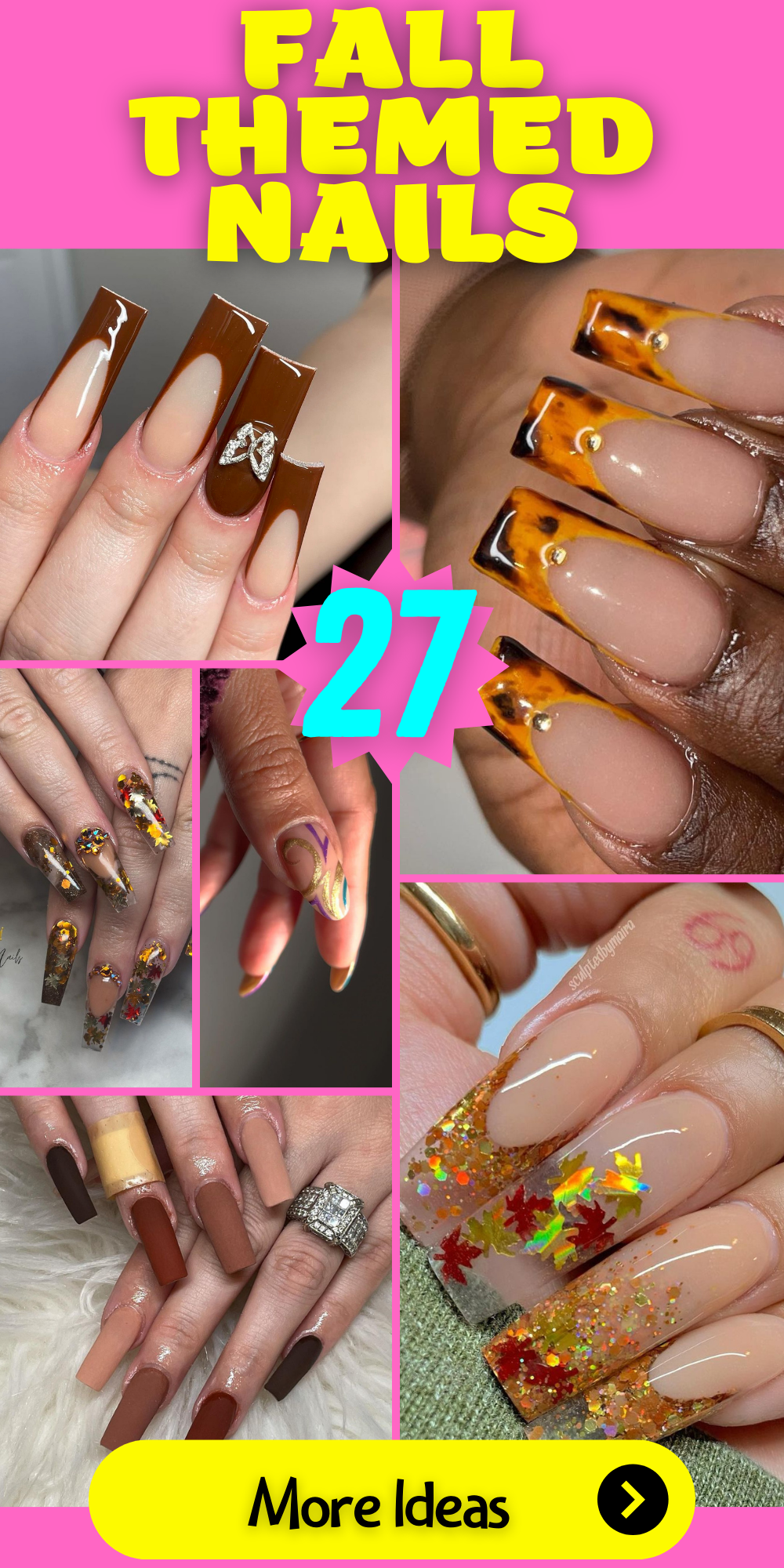 27 Ideas for Fall Themed Nails