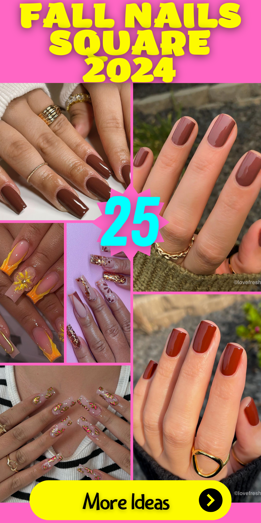 Fall Nails Square 2024: 25 Stylish Ideas for a Bold Look