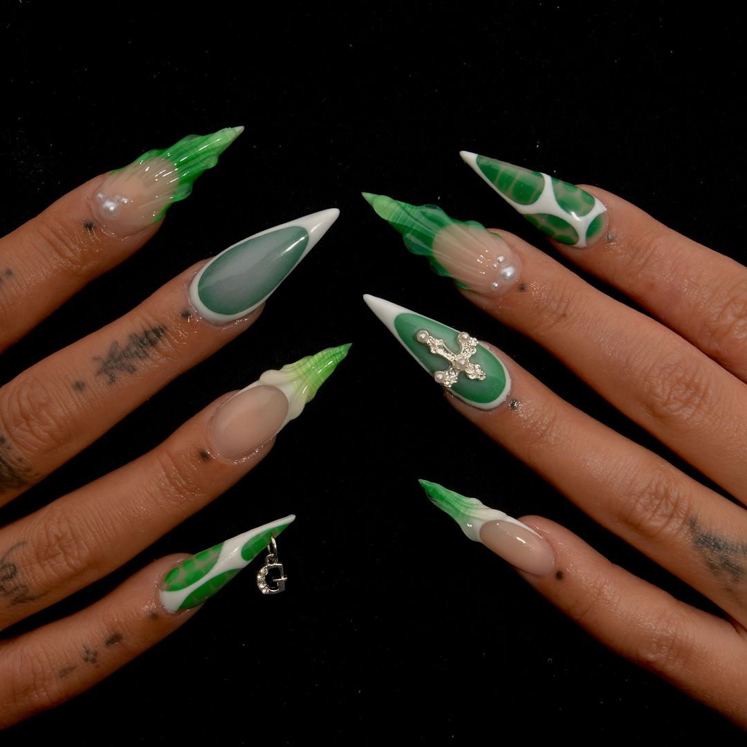 29 Ideas for Fall Green Nails