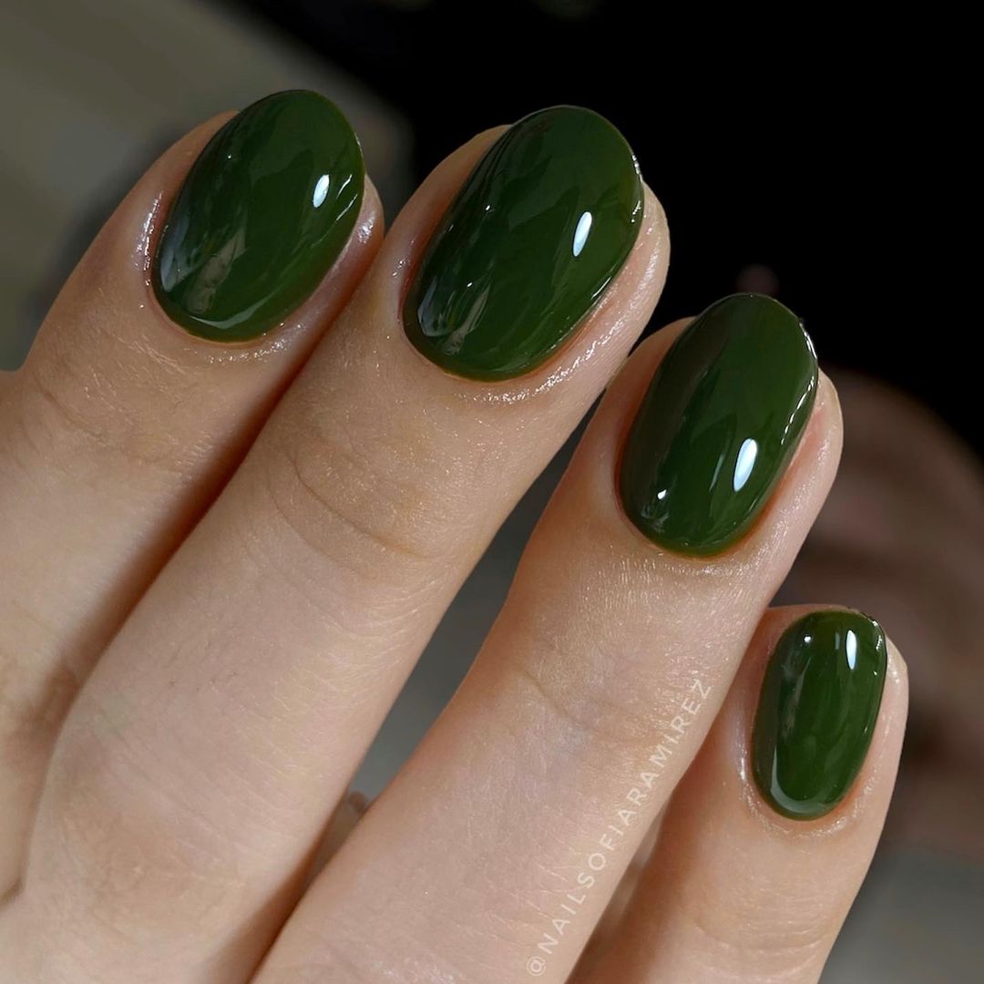 29 Ideas for Fall Green Nails