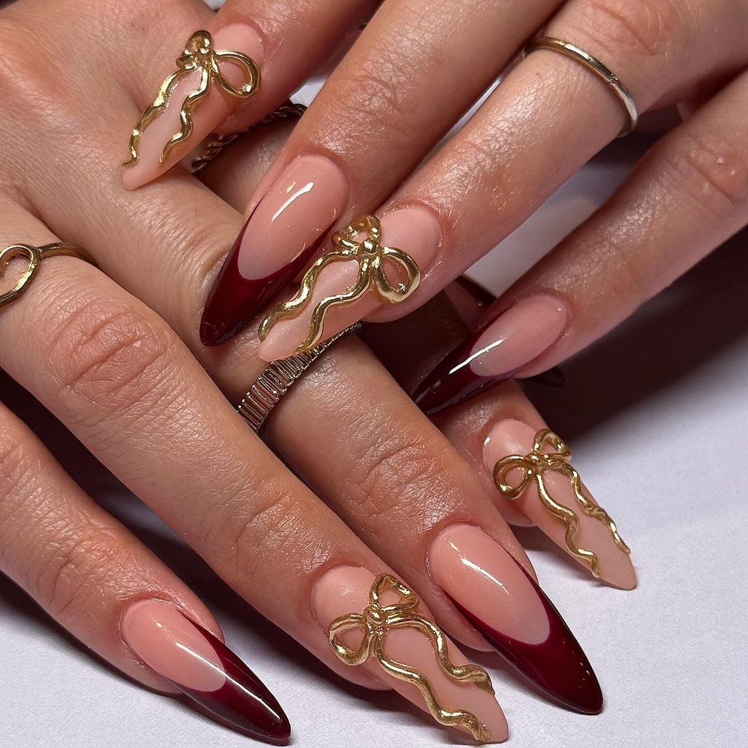 27 Ideas for Burgundy Fall Nails 2024