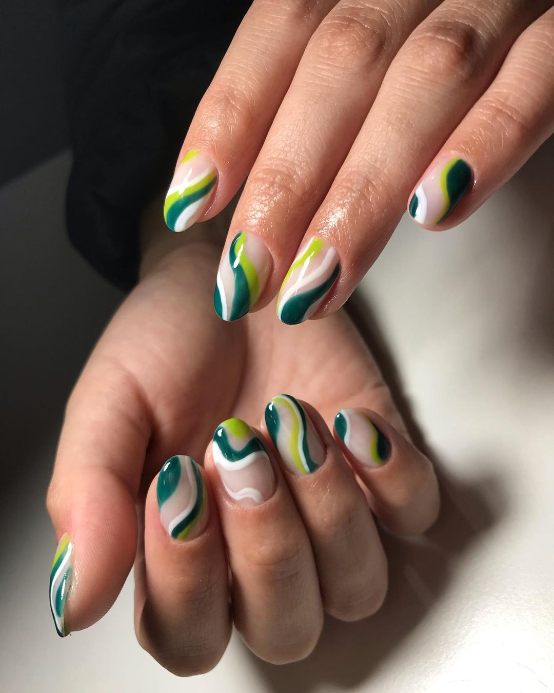 29 Ideas for Fall Green Nails