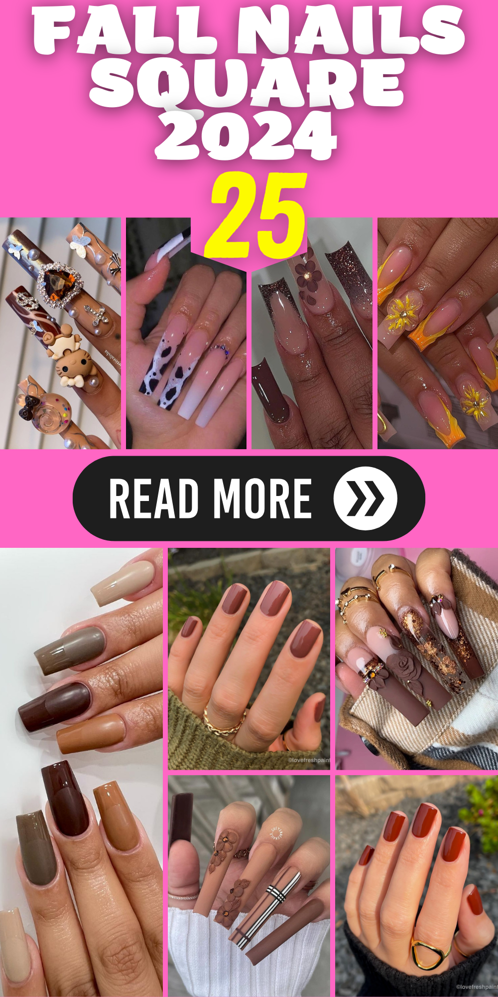 Fall Nails Square 2024: 25 Stylish Ideas for a Bold Look