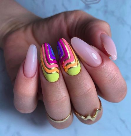 Multicolor Nails Spring 2024: A Splash of Color in Every Gesture