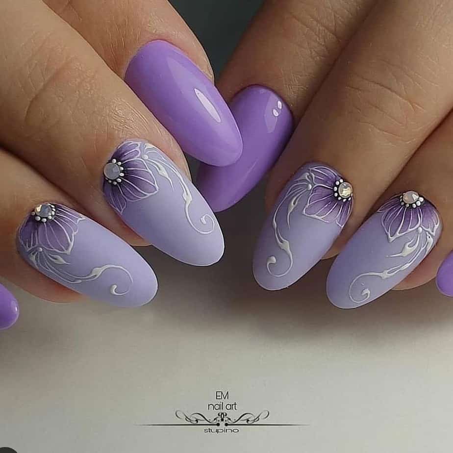 purple nails ideas